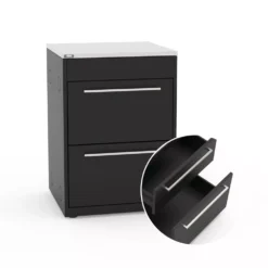 Weber Outdoorküche BBQ-Kitchen 231, 2er Set Für Genesis E-435 Mit Seitenkocher -Camping Rabatt Geschäft 2fach schubladen modul bbq outdoor kitchen anbausystem weber gas grillkueche 1000 6 26573