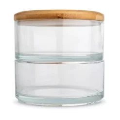 Ooni Stapelgefäss-Set -Camping Rabatt Geschäft 3er glasschalen glasgefaess set bambusdecke ooni pizza oven zubehoer 1000 3 25116