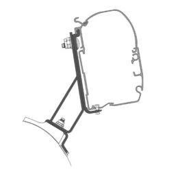 Wandmarkise Fiamma F45S PSA, Tuch: Royal Grey, Gehäuse: Polarweiss -Camping Rabatt Geschäft adapter fiamma fiammastore markise f45s psa 1000 4 25670