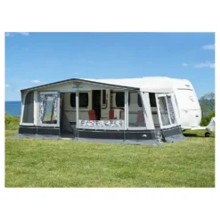 Wohnwagenvorzelt Dwt Zelte Domino 280 | 28er Stahl -Camping Rabatt Geschäft balkoneffekt vorderwand grosse fenster dwt zelte domino wohnwagen vorzelt 1000 2 27092