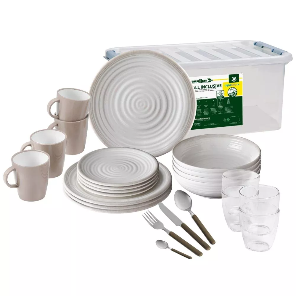 Grosses Campinggeschirr-Set Brunner All Inclusive Savana C4P 1 Grosses Campinggeschirr-Set Brunner All Inclusive Savana C4P