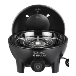 Tragbarer Elektrogrill Cadac Dometic E-Braai 40, Black | Ausstellungsstück -Camping Rabatt Geschäft cadac dometic elektrischer trischgrill e braai 40 schwarz topfstaender 1000 3 28718