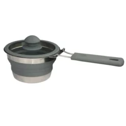 Campingkochtopf Eurotrail Deckel 1 Liter, Grau -Camping Rabatt Geschäft camping kochtopf eurotrail mit deckel 1 liter grau 2 17498