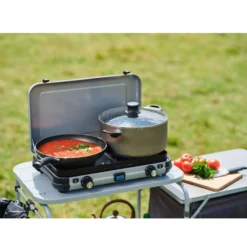 Campingkocher Campingaz Camping Kitchen 2 Maxi CV -Camping Rabatt Geschäft camping tischgrill campingaz camping kitchen 2maxi cv 2 flammenkocher 1000 7 26240