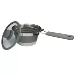 Campingkochtopf Eurotrail Deckel 1 Liter, Grau