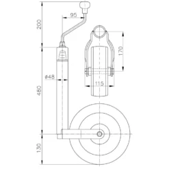 Deichsellaufrad Winterhoff Mit Stützlastanzeige ST 48-CW-260 LB, Luftbereifung / Stahl -Camping Rabatt Geschäft deichselrad wohnwagen winterhoff mit stuetzlastanzeige fahrzeugzubehoer wohnwagen 1000 2 6824