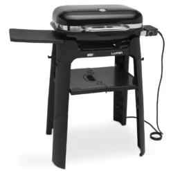 Weber Lumin Mit Stand, Black | Ausstellungsstück -Camping Rabatt Geschäft elektrogrill lumin mit stand weber farbe schwarz integrierter besteckhalter 1000 1 27740