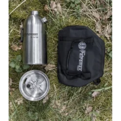 Petromax Edelstahl-Feuerkanne, 1,5 Liter -Camping Rabatt Geschäft feuerkanne petromax aus edelstahl silikongriffe schraubdeckel inklusive kochaufsatz fuer kleine toepfe und kessel 1000 8 26194