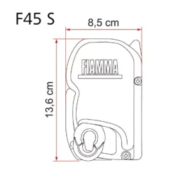 Kurbelmarkise Fiamma F45S 375, Tuch: Royal Grey, Gehäuse: Titanium -Camping Rabatt Geschäft fiamma fiammastore f45s standardhalterung fuer kurbelmarkise wandmarkise sonnenmarkise 1000 7 21393