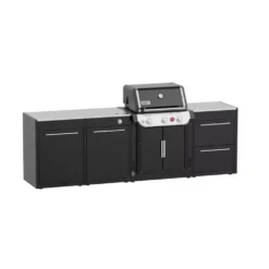 Weber Outdoorküche BBQ-Kitchen 331, 3 Modul Für Genesis E-335 -Camping Rabatt Geschäft gas grillkueche weber kitchen 3er set genesis e 335 draussen grillen outdoor kueche schwarz seitenbrenner 3 edelstahlbrenner 1000 2 26516