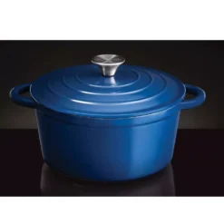 Napoleon Bräter Aus Gusseisen, Emailliert, Ø 23 Cm, 4l -Camping Rabatt Geschäft gusstopf napoleon dutch oven grillzubehoer blau porzellanemailliert edelstahldeckelgriff 1000 2 26101
