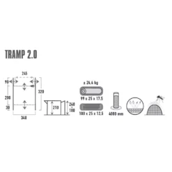 Busvorzelt High Peak Tramp 2.0 -Camping Rabatt Geschäft high peak tramp 20 drive away busvorzelt masse groesse 1000 9 22626
