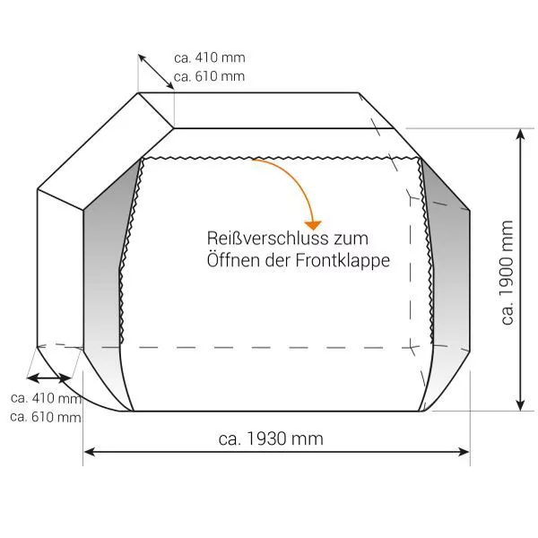 Fahrradschutzhülle, Veloschutzhülle Hindermann Concept Zwoo Für 3 Fahrräder 7 Fahrradschutzhülle, Veloschutzhülle Hindermann Concept Zwoo Für 3 Fahrräder – Bild 7