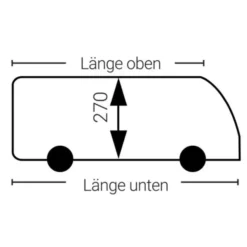 Wohnmobil-Schutzhülle Hindermann Wintertime, 910 X 235 X 270 Cm -Camping Rabatt Geschäft hindermann wintertime schutzhuelle reisemobil wohnmobil abdeckung huelle schutz winterschutz 910 cm 2 28506