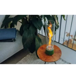 Tischfeuer Höfats SPIN Air 900 Emaille Grün -Camping Rabatt Geschäft hoefats tischfeuer spin air 900 material farb kombi emaille gruen 1000 4 28199