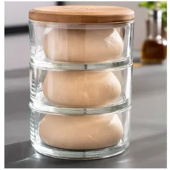 Ooni Stapelgefäss-Set -Camping Rabatt Geschäft kein teigverkleben teig gehen lassen stapel glasgefaess 3er set ooni 1000 6 25116