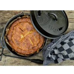 Dutch Oven Petromax Feuertopf Ft4.5-t Planer Boden, Gusseisentopf, Ø 22 Cm -Camping Rabatt Geschäft lecker backen im freien oder daheim planer boden gusseisen feuertopf petromax ft 4 5 t konstante rundumwaerme im topf gusstopf 1000 4 24496