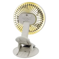 Wiederaufladbarer Campingventilator Eurotrail Clip-Lüfter Mit Licht -Camping Rabatt Geschäft led licht eurotrail wiederaufladbarer weisser ventilator clip luefter 1000 4 23740