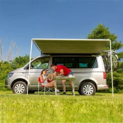 Wandmarkise Fiamma F35 Pro 220, Tuch: Royal Grey, Gehäuse: Titanium -Camping Rabatt Geschäft markise fuer wohnwagen minivan gelaendewagen kombi fiamma f35 pro 1000 3 22757