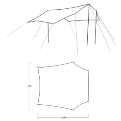 Sonnensegel Outwell Canopy Tarp M -Camping Rabatt Geschäft masse groesse skizze outwell canopy tarp m sonnensegel wetterschutz sonnendach zelt 1000 1 26713