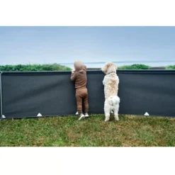 Windschutz Isabella 3-teiliger Mini-Windschutz -Camping Rabatt Geschäft mini windschutz isabella grauer kleiner sichtschutz campingsichtschutz windblockaden windzaun campingzubehoer 1000 2 23180