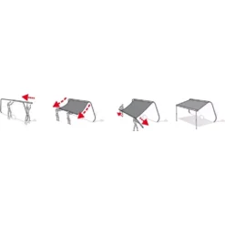 Wandmarkise Fiamma F35 Pro 220, Tuch: Royal Grey, Gehäuse: Titanium -Camping Rabatt Geschäft montage aufbau fiamma f35 pro markise mit integrierten stuetzfuessen 1000 4 22757