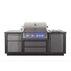 Outdoorküche Napoleon OASIS Compact 105 Mit BIG32-1 Und Einbau Sizzle Zone -Camping Rabatt Geschäft napoleon einbau kueche sizzle zone seitenbrenner 3kw safety glow drehregler 1000 2 26115