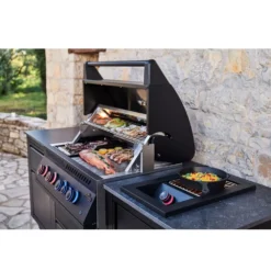 Outdoorküche Napoleon OASIS Compact 105 Mit BIG32-1 Und Einbau Sizzle Zone, Mattschwarz -Camping Rabatt Geschäft outdoor kueche napoleon oasis compact 105 mattschwarz unterschrank mit 2 schubladen innenraumbeleuchtung 1000 7 28162