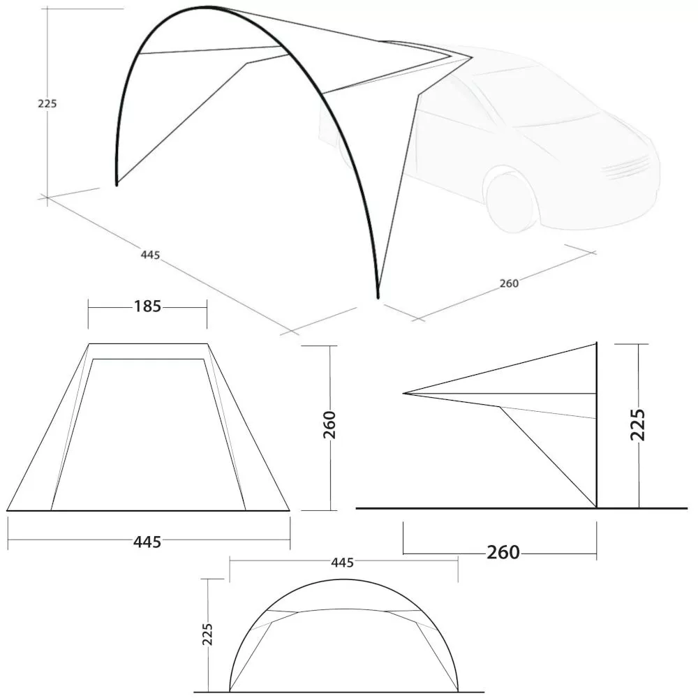 Auto Und Bus Sonnendach Outwell Forecrest Canopy 2 Auto Und Bus Sonnendach Outwell Forecrest Canopy – Bild 2
