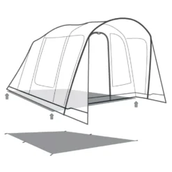 Unterlage Outwell Footprint Monterey 4 Air -Camping Rabatt Geschäft outwell monterey 4 air footprint skizze unterlage familien campingzelt 2 27518