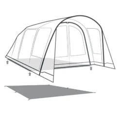 Unterlage Outwell Footprint Flagstaff / Nashville / Monterey 5 Air -Camping Rabatt Geschäft outwell monterey 5 air nashville flagstaff footprint skizze unterlage familien camping zelt 2 27520