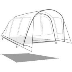 Unterlage Outwell Footprint Moonhill 5 Air -Camping Rabatt Geschäft outwell moonhill 5 air footprint skizze unterlage familien campingzelt 2 26414