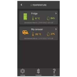E-Trailer E-Temperature Messgerät Für Temperatur Und Luftfeuchtigkeit -Camping Rabatt Geschäft smartphone app anzeige e trailer e temperature 1000 4 28224