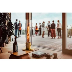 Höfats Spin 120 Tischfeuer, Gold -Camping Rabatt Geschäft spin 120 hoefats tischfeuer indoor windlicht gold 1000 2 22374