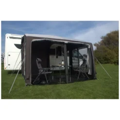 Luftvorzelt Wohnmobil Telta Pure Drive-Away 330 -Camping Rabatt Geschäft telta pure drive away 330 aufblasbares wohnmobilvorzelt frontwand hochgerollt 1000 17 25996