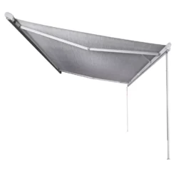 Markise, Sonnenstore Thule Omnistor 9200, Tuch: Saphir-blau, Gehäuse: Weiss -Camping Rabatt Geschäft thule omnistor 9200 dachmarkise grosse fahrzeuge offen 1000 3 13634