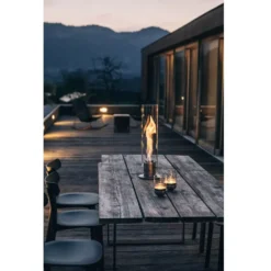 Höfats Spin 120 Tischfeuer, Silber -Camping Rabatt Geschäft tischfeuer hoefats spin 120 outdoor windlicht silber 1000 3 22274