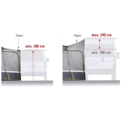 Freistehendes Busvorzelt High Peak Tour 2.0 -Camping Rabatt Geschäft vorzelt fuer busse campingbusse high peak tour2 0 verstellbare anschlusshoehe 1000 5 22658