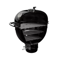 Holzkohlegrill Weber Summit Kamado E6 | Ausstellungsstück -Camping Rabatt Geschäft weber grill holzkohle smoker raeuchergrill kamado e6 black 1000 4 27737