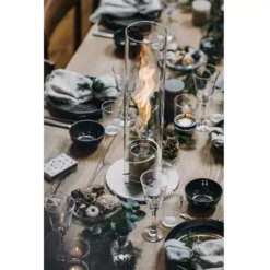 Höfats Spin 120 Tischfeuer, Silber -Camping Rabatt Geschäft windlicht hoefats spin 120 silber indoor tischfeuer dekoration 1000 2 22274